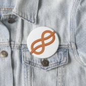 Zeeen knoop ronde button 7,6 cm (In situ)