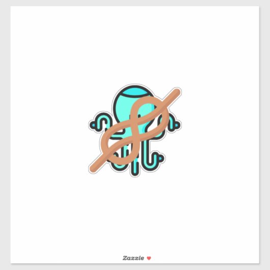 Zeeen knoop sticker (Vel)