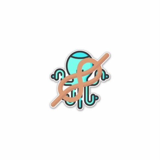 Zeeen knoop sticker (Voorkant)