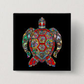 zeeen knop vierkante button 5,1 cm (Voorkant)