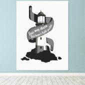 Zeeen kunnen veranderen, maar Hope's lichte gidsen Canvas Afdruk (Insitu (Houten vloer))