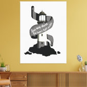 Zeeen kunnen veranderen, maar Hope's lichte gidsen Canvas Afdruk (Insitu (Woonkamer))