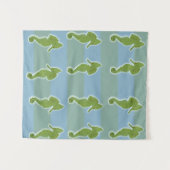 Zeeen kunstwandtapijt wandkleed (Voorkant (horizontaal))