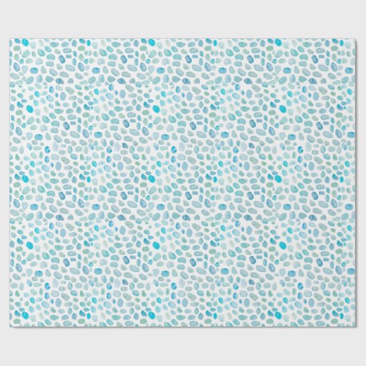 Zeeen kustpatroon cadeaupapier (Vlak)