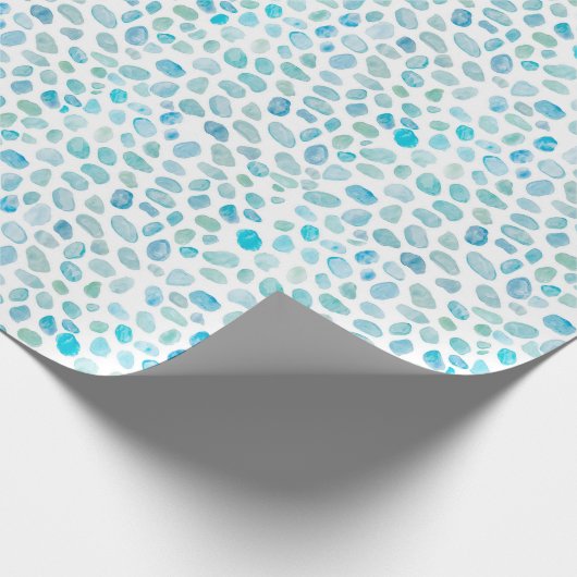 Zeeen kustpatroon cadeaupapier (Hoek)