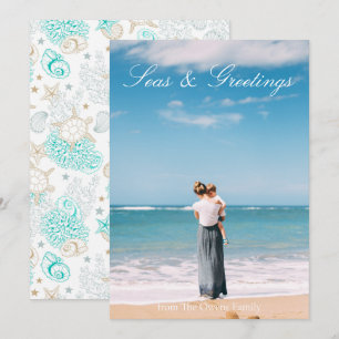 Zeeen Liefde Zee & Groeten Ocean Photo Flat Kaart