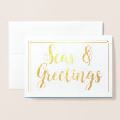 Zeeen met kerststaarten op de Kaart van Greetings (Voorkant met envelop)