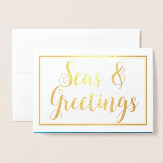 Zeeen met kerststaarten op de Kaart van Greetings (Voorkant met envelop)