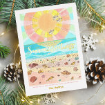 Zeeen n' Greetings Beach Kerstmis Folie Feestdagenkaart<br><div class="desc">Deze prachtige strandvakantiekaart met vakantiekaart is voorzien van originele kunstwerken van een zeeschildpad op zonsopgang en folie tekst die "Zeeen N" Greetings" leest, een toneelstuk op Seasons Greetings. Een schattige en niet-traditionele vakantiekaart die zeker een zonnescherm is voor de meeste winterkaartjes! De achterkant biedt ruimte voor uw favoriete familiefoto en...</div>