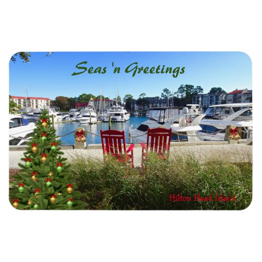 Zeeen "n Greetings Hilton Head SC Harbour Town" Magneet (Horizontaal)
