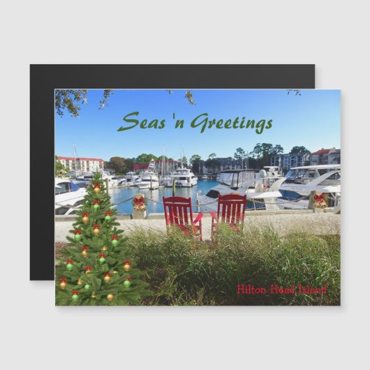 Zeeen "n Greetings Hilton Head SC Magnetic Card (Voorkant / Achterkant)