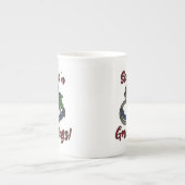 Zeeen 'N Greetings. | Nautische kerst Porselein Kop (Voorkant)