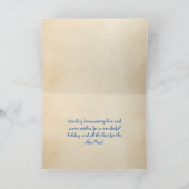 Zeeen 'n groet uit de kuststrook van het land feestdagen kaart (Binnen)