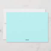 Zeeen N Groeten Aqua Blue Beach Kerstfoto Feestdagenkaart (Achterkant)