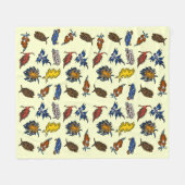 Zeeen naaktslak naaktslak fleece deken (Voorkant (Horizontaal))