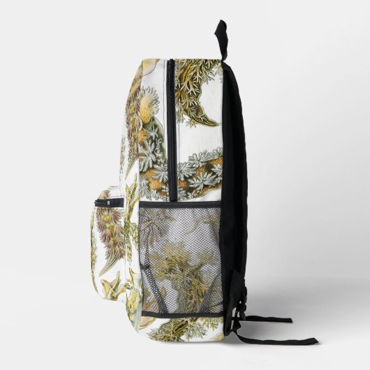 Zeeen naaktslakken van Ernst Haeckel,  Nudibranchi Bedrukte Rugzak (Rechts)