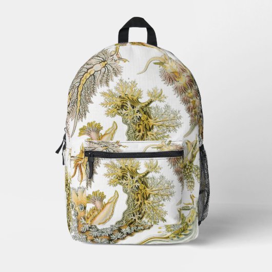 Zeeen naaktslakken van Ernst Haeckel,  Nudibranchi Bedrukte Rugzak (Voorkant)