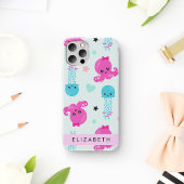 Zeeen, octopus, kwallen, harten, Jouw naam Case-Mate iPhone Case