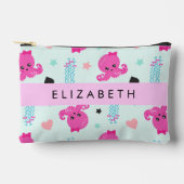 Zeeen, octopus, kwallen, harten, Jouw naam Etui (Voorkant)