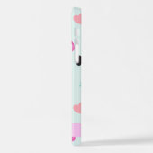 Zeeen, octopus, kwallen, harten, Jouw naam iPhone Hoesje (Linkerkant)