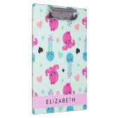 Zeeen, octopus, kwallen, harten, Jouw naam Klembord (Rechts)