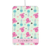 Zeeen, octopus, kwallen, harten, Jouw naam Luchtverfrisser (Voorkant)