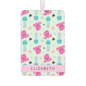 Zeeen, octopus, kwallen, harten, Jouw naam Luchtverfrisser (Achterkant)