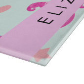 Zeeen, octopus, kwallen, harten, Jouw naam Snijplank (Hoek)