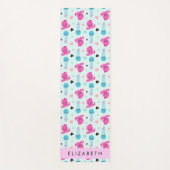 Zeeen, octopus, kwallen, harten, Jouw naam Yogamat (Voorkant)