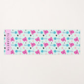 Zeeen, octopus, kwallen, harten, Jouw naam Yogamat (Voorkant (horizontaal))