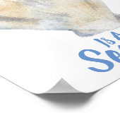 Zeeen omhulsel van waterkleur met mijn gezegde van poster (Hoek)