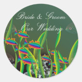 Zeeen onderkant bruiloft Sticker (Voorkant)