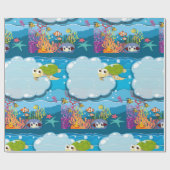 Zeeen onderwater Zee Schildvissen Zee onkruid Cadeaupapier (Vlak)