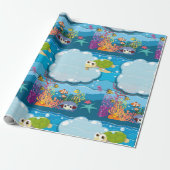 Zeeen onderwater Zee Schildvissen Zee onkruid Cadeaupapier (Uitgerold)