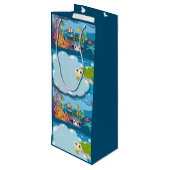 Zeeen onderwater Zee Schildvissen Zee onkruid Wijn Cadeautas (Achterkant Gekanteld)