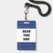 Zeeen op de dag van de kruisventilatiekool badge (Voorzijde met lanyard)