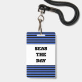 Zeeen op de dag van de kruisventilatiekool badge (Achterkant met lanyard)