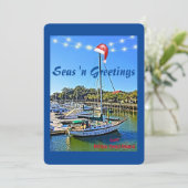 Zeeen op de groeten van Hilton Head Island Feestdagenkaart (Staand voorkant)