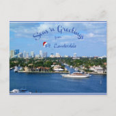 Zeeen op de groeten van Sunny Ft Lauderdale Florid Briefkaart (Voorkant)