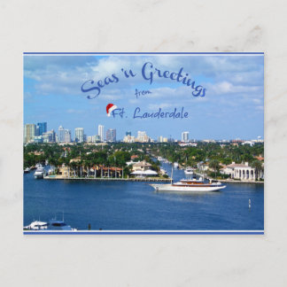 Zeeen op de groeten van Sunny Ft Lauderdale Florid Briefkaart