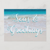 Zeeen op het Briefkaart met kerstmis tijdens de ve (Voorkant)