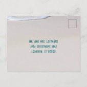 Zeeen op het Briefkaart met kerstmis tijdens de ve (Achterkant)