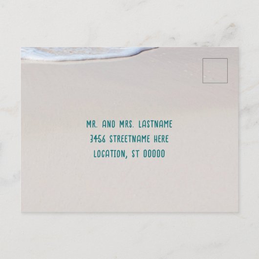 Zeeen op het Briefkaart met kerstmis tijdens de ve (Achterkant)