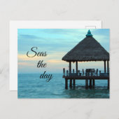 Zeeen op het strand briefkaart (Voorkant / Achterkant)