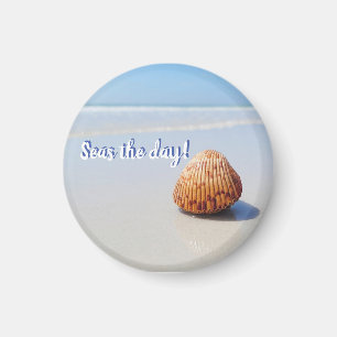 Zeeen op het strand magnet