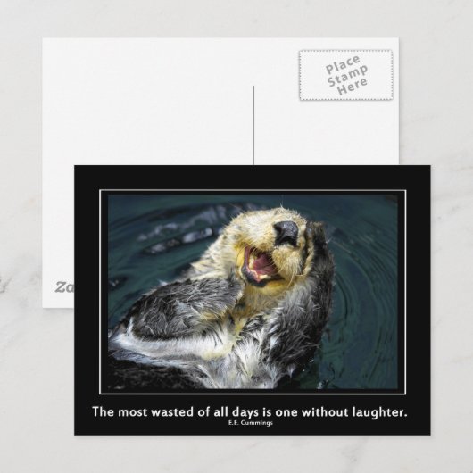 Zeeen otter motivatie briefkaart (Voorkant / Achterkant)