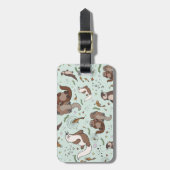 Zeeen otters bagagelabel (Voorkant verticaal)