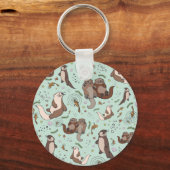 Zeeen otters sleutelhanger (Voorkant)