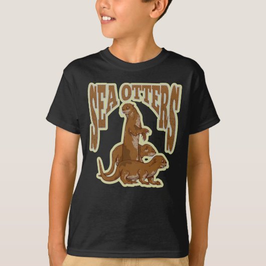 Zeeen otters t-shirt (Voorkant)