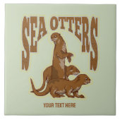 Zeeen otters tegeltje (Voorkant)